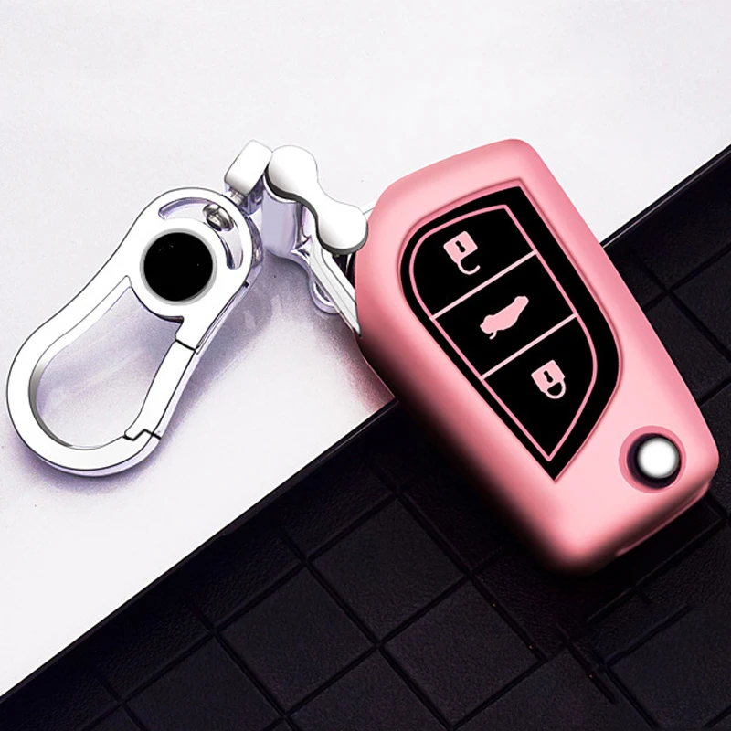 Suitable for Toyota Corolla Car Folding 3 Button Key TPU Soft Rubber Protective Cover Car Key Zinc Alloy Decorative Buckle
Suitable for Toyota Corolla Car Folding 3 Button Key TPU Soft Rubber Protective Cover Car Key Zinc Alloy Decorative Buckle