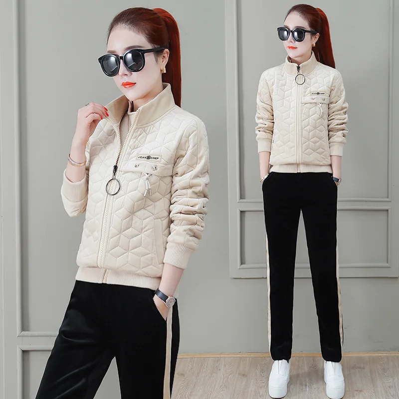 2019 Winter New Style Sports WOMEN'S Suit Brushed And Thick Warm Casual Cotton-padded Jacket Korean-style Fashion Hooded Two-Pie
2019 Winter New Style Sports WOMEN'S Suit Brushed And Thick Warm Casual Cotton-padded Jacket Korean-style Fashion Hooded Two-Pie