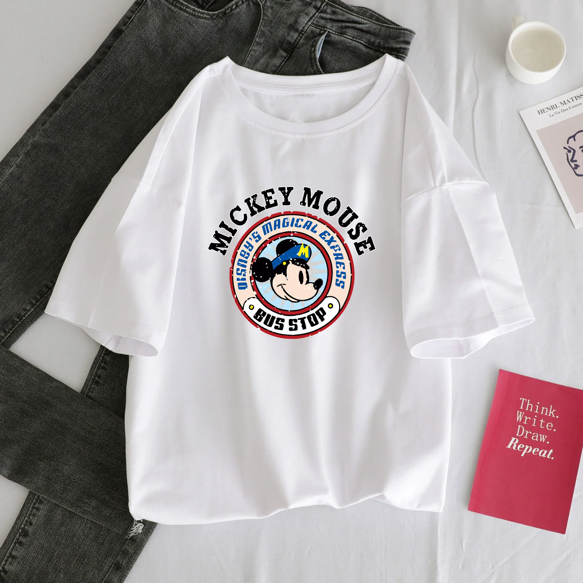kawaii Mouse Print T-shirt Casual Short Sleeve Shirts Cute Female Cartoon Print Summer Tops Tees Harajuku Women T-Shirt
kawaii Mouse Print T-shirt Casual Short Sleeve Shirts Cute Female Cartoon Print Summer Tops Tees Harajuku Women T-Shirt