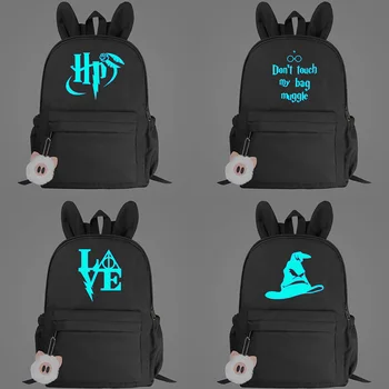 Luminous Blue Hogwarts Deathly Hallows Prints Koream Small Backpacks For Girls Kids School bags Bookbags Women Cute Mini Bagpack 
Luminous Blue Hogwarts Deathly Hallows Prints Koream Small Backpacks For Girls Kids School bags Bookbags Women Cute Mini Bagpack