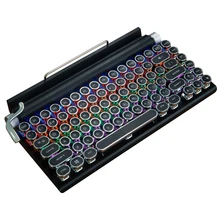 Typewriter Keyboard Wireless Bluetooth RGB Colorful Backlight Retro Mechanical Keyboard for Cellphone Tablet Laptop GK99
Typewriter Keyboard Wireless Bluetooth RGB Colorful Backlight Retro Mechanical Keyboard for Cellphone Tablet Laptop GK99