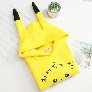 New Anime Pokemon Print velvet Cotton Hoodies with Long Ears Girls Cute Pullovers Women Cotton Top 
New Anime Pokemon Print velvet Cotton Hoodies with Long Ears Girls Cute Pullovers Women Cotton Top