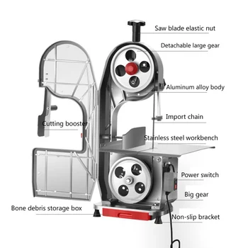 Electric Meat Cutter Full Automatic Bone Cutter Bone Saw Bone Sawing Machine Stainless Steel Bone Cutting Machine
Electric Meat Cutter Full Automatic Bone Cutter Bone Saw Bone Sawing Machine Stainless Steel Bone Cutting Machine