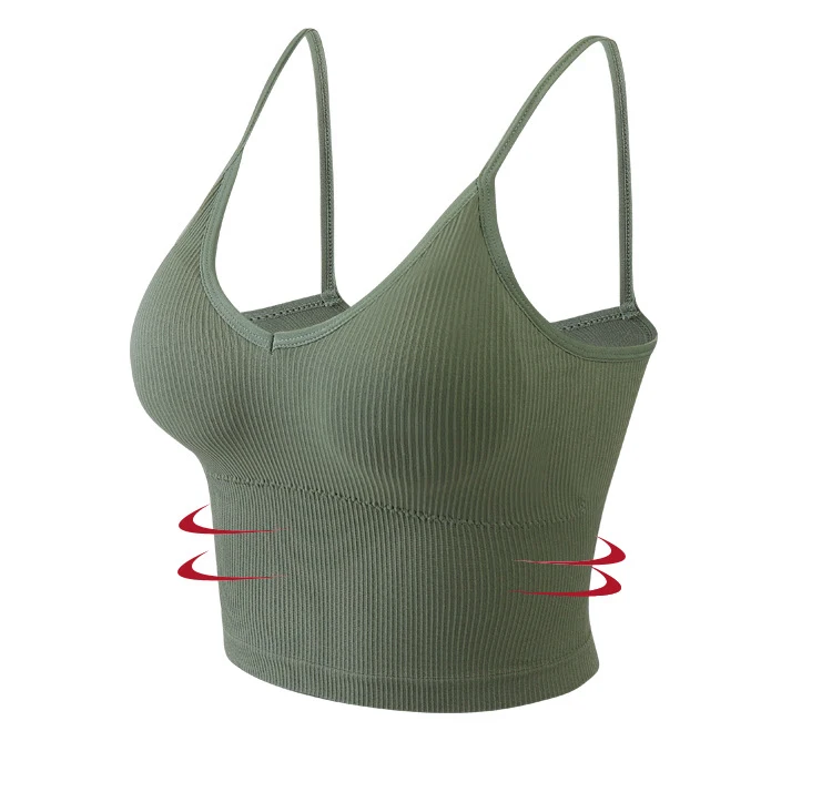 WANAYOU Women Breathable Sports Bra Top Anti-sweat Shockproof Padded Yoga Sports Top Athletic Gym Running Fitness Workout Tops WANAYOU Women Breathable Sports Bra Top Anti-sweat Shockproof Padded Yoga Sports Top Athletic Gym Running Fitness Workout Tops