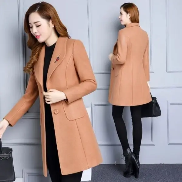 Women's woolen autumn and winter models Slim boutique Korean version of the coat
Women's woolen autumn and winter models Slim boutique Korean version of the coat