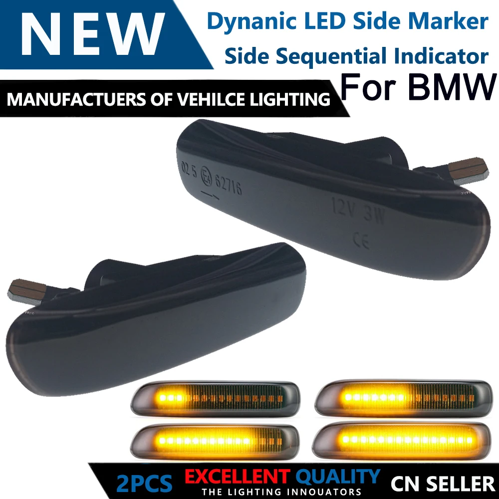 Sequential Flashing LED Turn Signal Side Marker Light For BMW 3 Series E46 Limo Coupe Touring Cabriolet Convertible Sedan/Saloon
Sequential Flashing LED Turn Signal Side Marker Light For BMW 3 Series E46 Limo Coupe Touring Cabriolet Convertible Sedan/Saloon