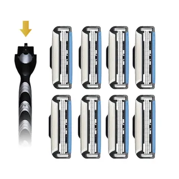 TFLYSHAVE Man's Shaver Manual Shaving Razor Blade 3 Layer Blade Machine for Shaving Fit for Mach 3 Handle (1 Holder+8 Blade)
TFLYSHAVE Man's Shaver Manual Shaving Razor Blade 3 Layer Blade Machine for Shaving Fit for Mach 3 Handle (1 Holder+8 Blade)