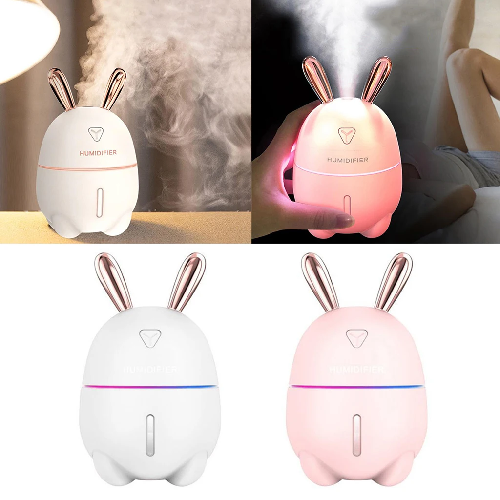 300ML Ultrasonic Air Humidifier Cute Rabbit Quiet 7 Color Night Light Aroma Essential Oil Diffuser for Kids Bedroom Home Office
300ML Ultrasonic Air Humidifier Cute Rabbit Quiet 7 Color Night Light Aroma Essential Oil Diffuser for Kids Bedroom Home Office