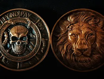 1pc Creative Skull Lion Pattern Commemorative Coin Vintage Animal Skeleton Emboss Red Copper Badge EDC Collection Gift
1pc Creative Skull Lion Pattern Commemorative Coin Vintage Animal Skeleton Emboss Red Copper Badge EDC Collection Gift
