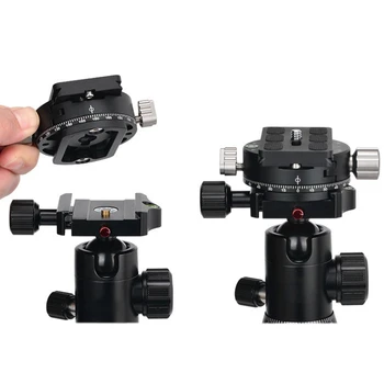 PAN-02 Aluminum 360 Degree Panoramic Panning Base Tripod Head Clamp +1/4inch Quick Release Plate for DSLR Camera Tripod
PAN-02 Aluminum 360 Degree Panoramic Panning Base Tripod Head Clamp +1/4inch Quick Release Plate for DSLR Camera Tripod