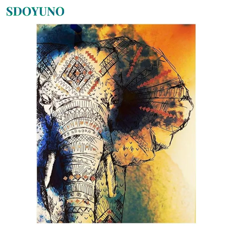 SDOYUNO 60x75cm Painting By Numbers DIY Digital Painting Elephant Animals Frameless Drawing by numbers On Canvas
SDOYUNO 60x75cm Painting By Numbers DIY Digital Painting Elephant Animals Frameless Drawing by numbers On Canvas