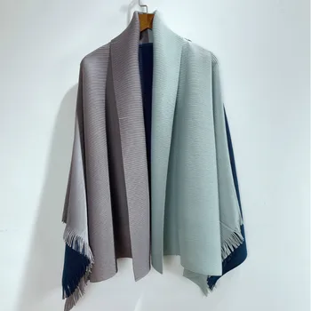 Women's Jacket Plus Size For Female 45-75kg Color Patchwork Elastic Loose Miyake Pleated Big Turn Down Collar Cardigan Coats
Women's Jacket Plus Size For Female 45-75kg Color Patchwork Elastic Loose Miyake Pleated Big Turn Down Collar Cardigan Coats