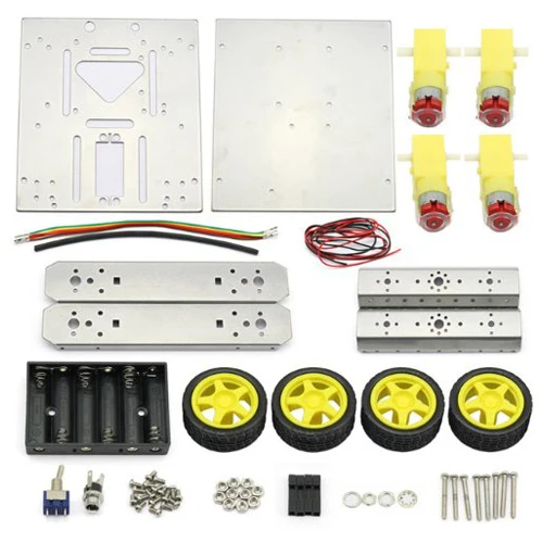 Hot 4WD Drive Mobile Robot Platform for Robot Arduino UNO MEGA2560 R3 Duemilanove Silver
Hot 4WD Drive Mobile Robot Platform for Robot Arduino UNO MEGA2560 R3 Duemilanove Silver