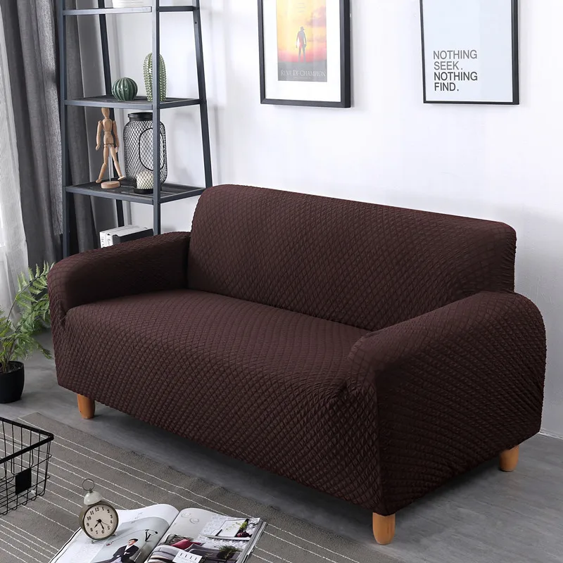 

Universal Sofa Couch Cover Single/two/three/four-seater Stretch Scenic All-inclusive Slipcovers Elastic Solid Color Armchairs