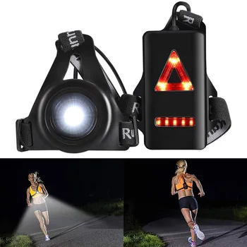 8 LED lights Outdoor Night Running Lights LED Chest Light Back Warning Light Rechargeable for Camping Hiking Jogging 
8 LED lights Outdoor Night Running Lights LED Chest Light Back Warning Light Rechargeable for Camping Hiking Jogging
