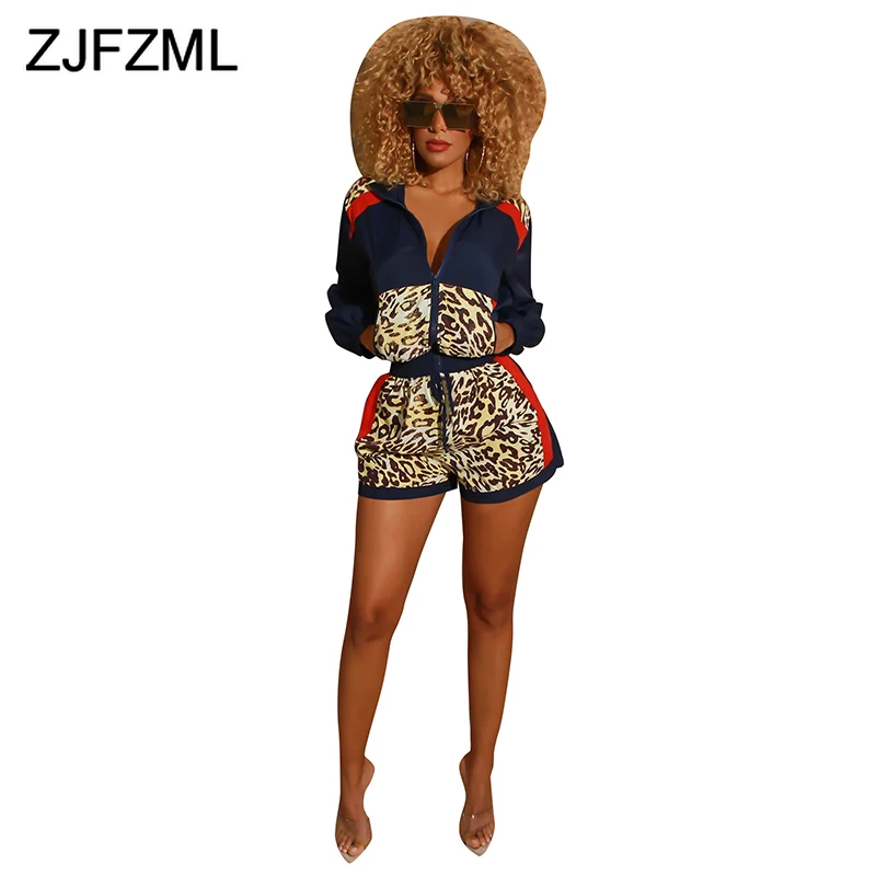 Leopard Print Vintage Two Piece Set Tracksuit Women Long Sleeve Zipper Up Jacket And Bodycon Biker Shorts Plus Size Club Outfit
Leopard Print Vintage Two Piece Set Tracksuit Women Long Sleeve Zipper Up Jacket And Bodycon Biker Shorts Plus Size Club Outfit