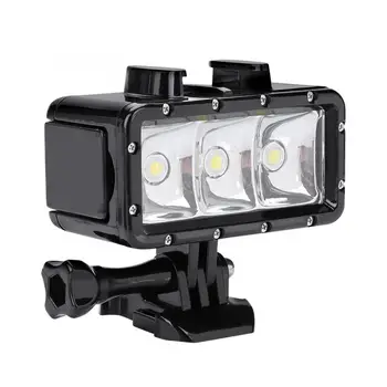SHOOT Diving Light 40m/130ft 300LM Mini Underwater Waterproof Lamp for GoPro Hero 8 7 5 6 Black SJCAM Xiaoyi LED Video Fill Lamp