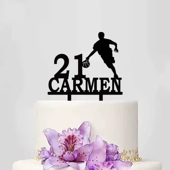 Personalized Kids Birthday Cake Topper Custom Name Age Boy Play Basketball Cake Topper For Birthday Party Cake Decoration YC107
Personalized Kids Birthday Cake Topper Custom Name Age Boy Play Basketball Cake Topper For Birthday Party Cake Decoration YC107
