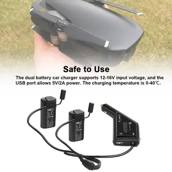 Remote Control Battery Charger Dual Car Charger Adapter With USB Port Drone Accessories For Mavic Mini
Remote Control Battery Charger Dual Car Charger Adapter With USB Port Drone Accessories For Mavic Mini