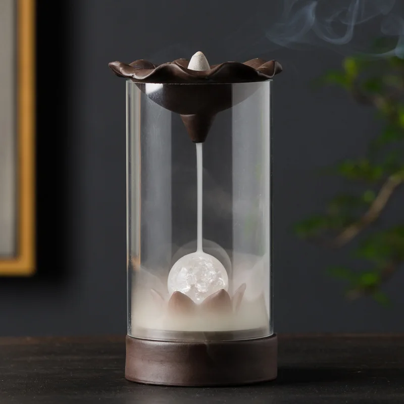 Summer New Products Listed Reverse Flow Censer Acrylic Cover Streamer Color Bleeding View Smoke "Incense Burner Home Decoration
Summer New Products Listed Reverse Flow Censer Acrylic Cover Streamer Color Bleeding View Smoke "Incense Burner Home Decoration