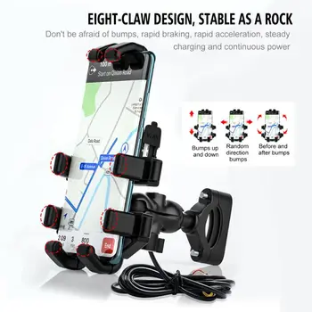 Motorcycle Mobile Phone Holder Aluminum Alloy Navigation Bracket Phone GPS Mount R2JB
Motorcycle Mobile Phone Holder Aluminum Alloy Navigation Bracket Phone GPS Mount R2JB