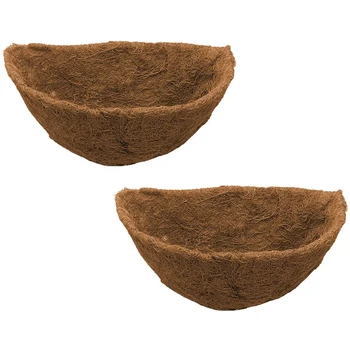 Half Round Coco Liner,Half Circle Wall Planter Coco Fiber Replacement Liners for Wall Hanging Baskets 2Pack 14 Inch
Half Round Coco Liner,Half Circle Wall Planter Coco Fiber Replacement Liners for Wall Hanging Baskets 2Pack 14 Inch