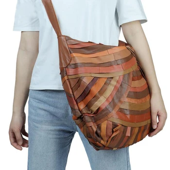 Fashion Stripe Patchwork Women Shoulder Bag Ladies Large Soft Sheepskin Hobo Female Irregular Crossbody Travel Shopping Bags
Fashion Stripe Patchwork Women Shoulder Bag Ladies Large Soft Sheepskin Hobo Female Irregular Crossbody Travel Shopping Bags