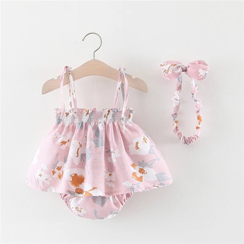 NEW Newborn Baby Girls Clothes Sleeveless Dress+Briefs 2PCS Outfits Set Cherry Floral Printed Clothing Sets Summer Sunsuit 0-24M
NEW Newborn Baby Girls Clothes Sleeveless Dress+Briefs 2PCS Outfits Set Cherry Floral Printed Clothing Sets Summer Sunsuit 0-24M