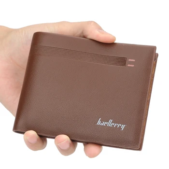 Hot European and American Men's Short Wallet High Quality Leather 3 Color Horizontal Card Holder 
Hot European and American Men's Short Wallet High Quality Leather 3 Color Horizontal Card Holder