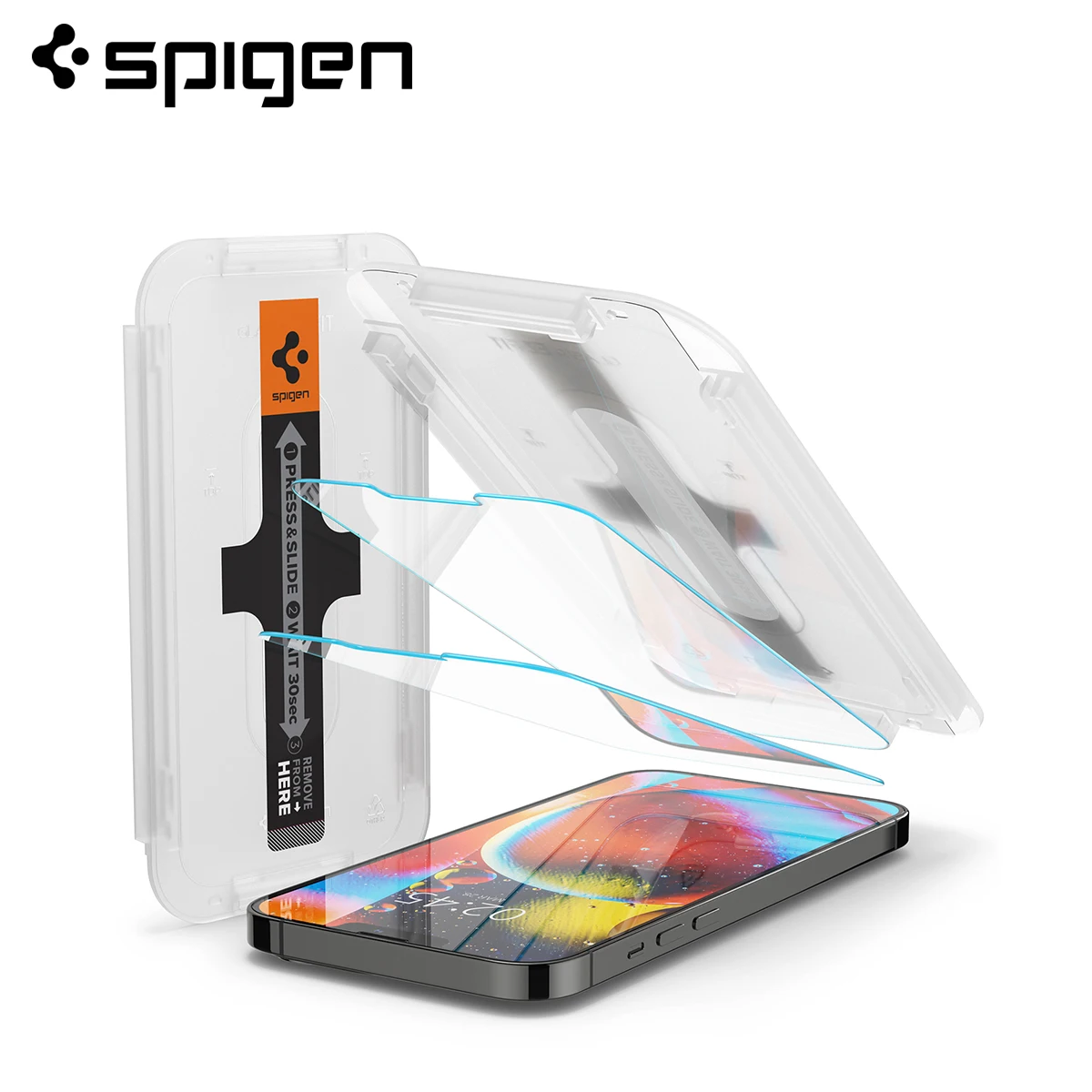 Spigen EZ FIT GLAS.tR тонкая Защита экрана для iPhone 13 Pro Max | Мобильные телефоны и аксессуары