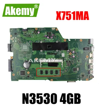 For Asus X751MA motherboard X751MD X751MJ REV2.0 Mainboard Processor N3530 4G Memory On Board Original 100% Tested
For Asus X751MA motherboard X751MD X751MJ REV2.0 Mainboard Processor N3530 4G Memory On Board Original 100% Tested