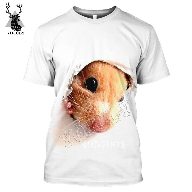 YOJULY Cute hamster Funny 3D Print Harajuku T-Shirt Men Streetwear Hip hop t shirts Summer Unisex Casual Short sleeve Tops Y235
YOJULY Cute hamster Funny 3D Print Harajuku T-Shirt Men Streetwear Hip hop t shirts Summer Unisex Casual Short sleeve Tops Y235