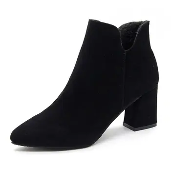 Fashion Short Winter Ankle Boots For Female 2020 Joker Boots Thick With Mid Heel Martin Boots Female Boots Women Shoes Woman
Fashion Short Winter Ankle Boots For Female 2020 Joker Boots Thick With Mid Heel Martin Boots Female Boots Women Shoes Woman