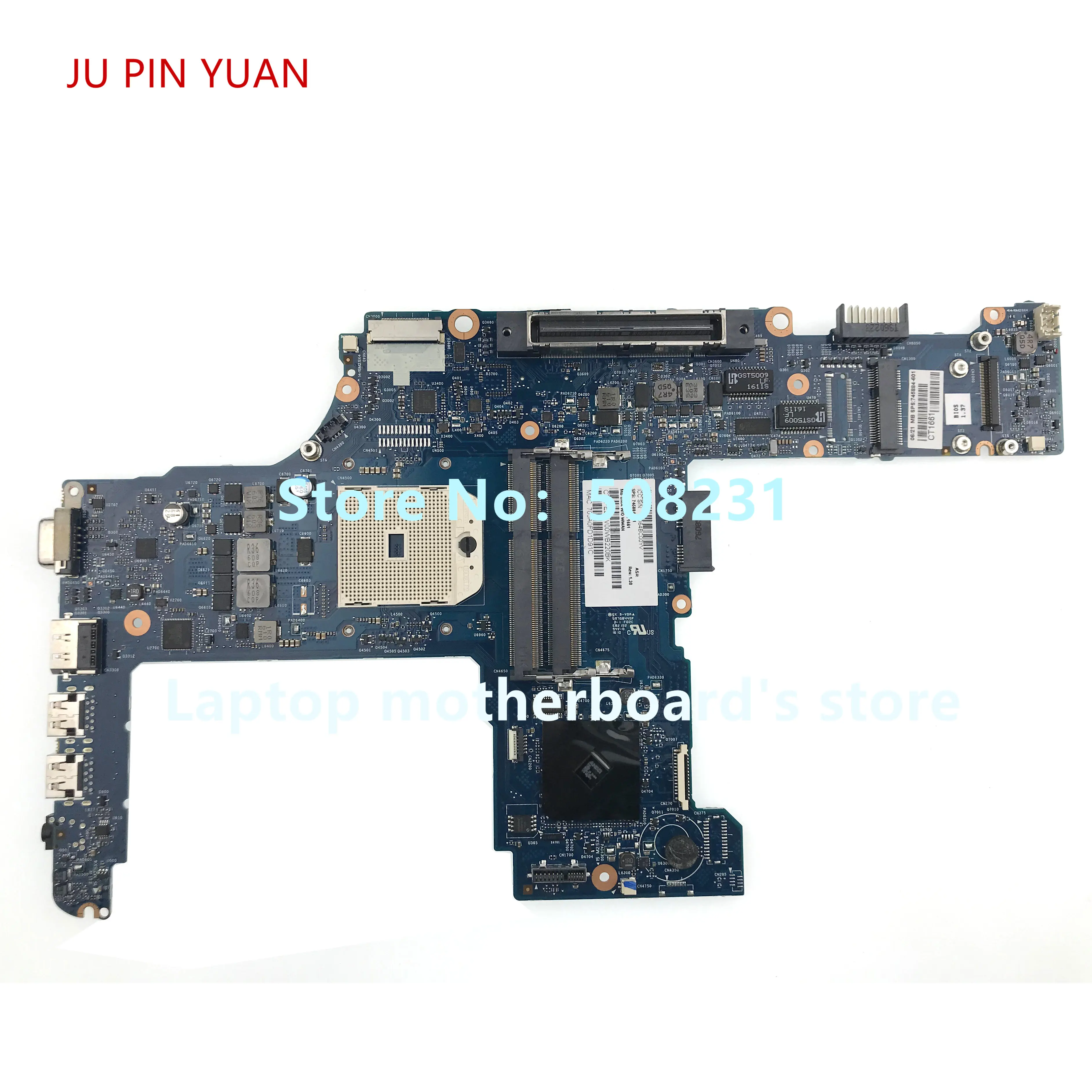 Материнская плата для ноутбука HP Probook 645 655 G1 745884-001 745884-501 745884-601 6050A2567101-MB-A03 100%