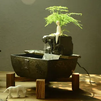 Tabletop Water Fountain Ornaments , Atomizing Humidifier Waterfalls , with Succulent Plants Planter Vase for Home Office Decor
Tabletop Water Fountain Ornaments , Atomizing Humidifier Waterfalls , with Succulent Plants Planter Vase for Home Office Decor