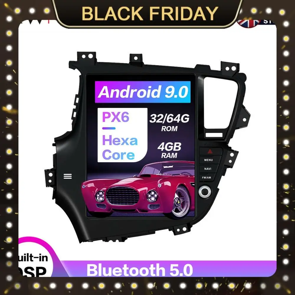 Android 9.0 6Core Car GPS Navigation For KIA Optima/KIA K5 2010-2013 Stereo Head Unit Multimedia Player Auto Radio Tape Recorder
Android 9.0 6Core Car GPS Navigation For KIA Optima/KIA K5 2010-2013 Stereo Head Unit Multimedia Player Auto Radio Tape Recorder