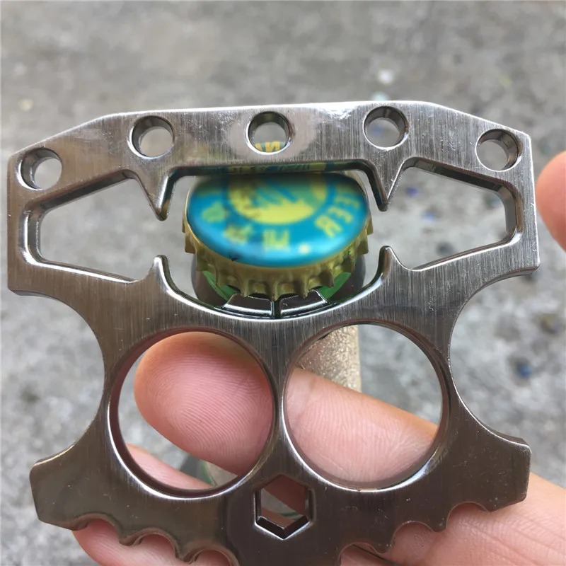 Durable Beer Bottle Opener Stainless Steel Skeleton Shape Window Breaking Tool Self Defense Knuckle Duster Kitchen Gadgets Tools
Durable Beer Bottle Opener Stainless Steel Skeleton Shape Window Breaking Tool Self Defense Knuckle Duster Kitchen Gadgets Tools