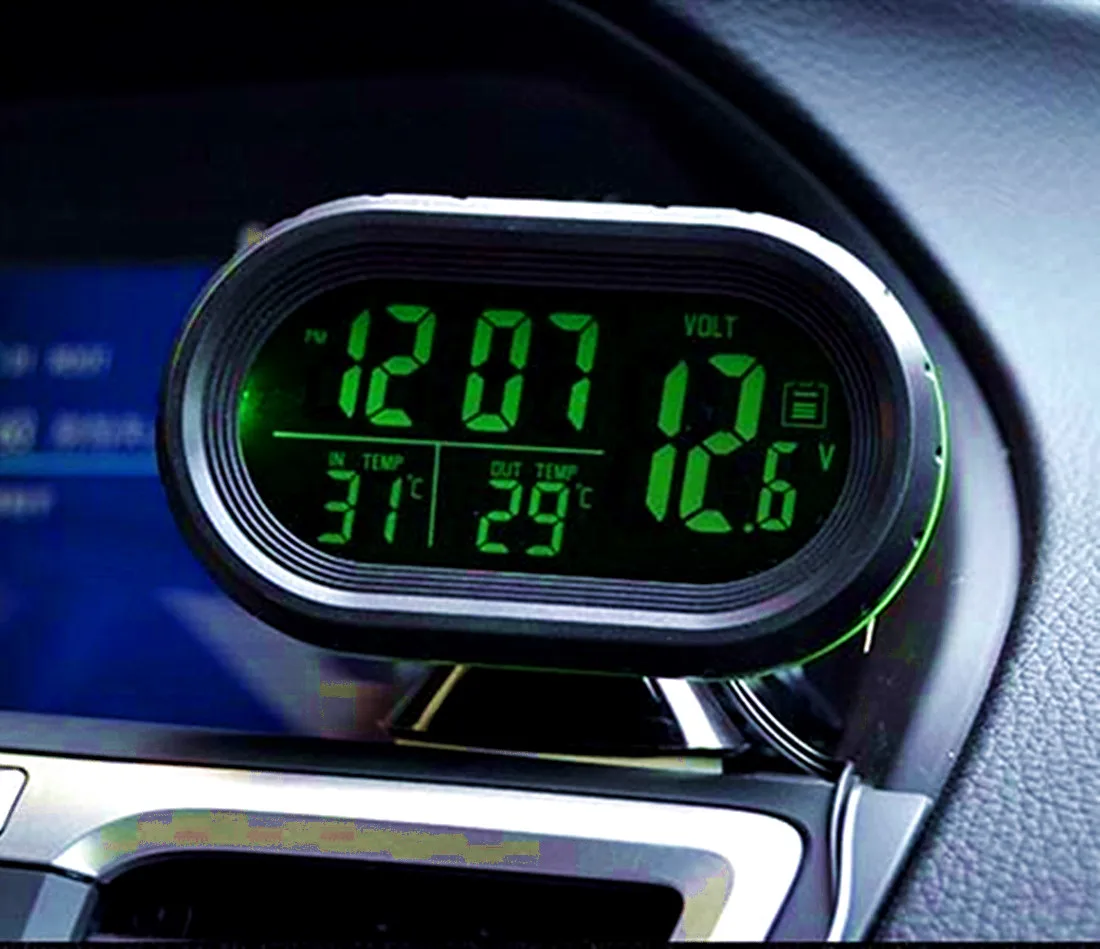 Electronic Car Thermometer 3 in 1 Multi-function Auto Digital Car Thermometer Automobile Clock LED Clock Voltmeter Voltage Teste
Electronic Car Thermometer 3 in 1 Multi-function Auto Digital Car Thermometer Automobile Clock LED Clock Voltmeter Voltage Teste
