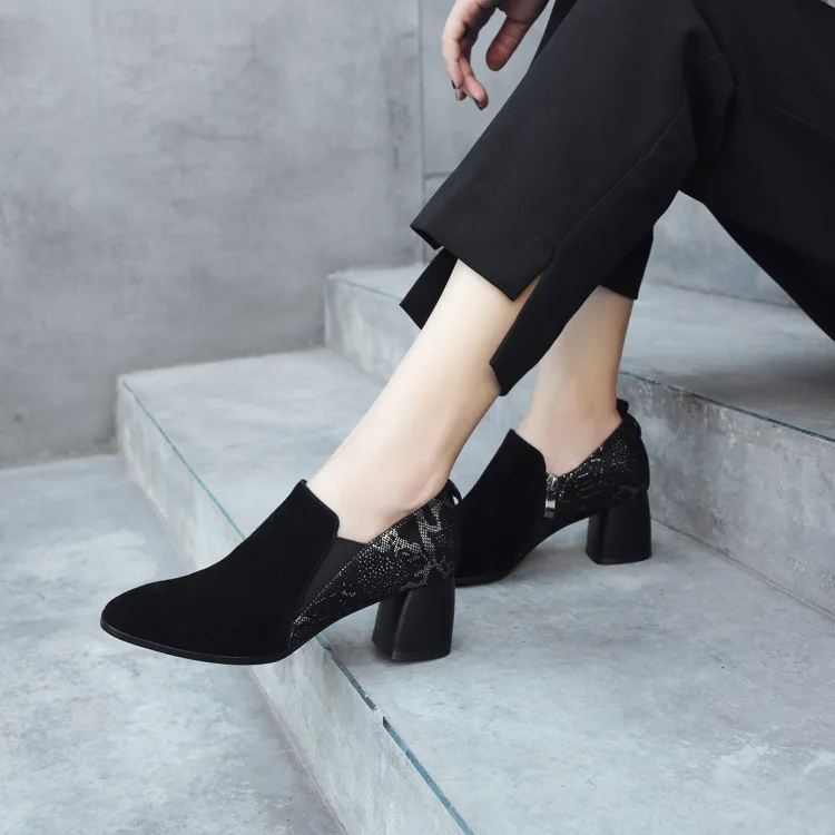 2018 Autumn New Style Korean-style Pure Leather Dull Polish Sheepskin Deep-mouth Thin Shoes Women's Chunky-Heel Genuine Leather
2018 Autumn New Style Korean-style Pure Leather Dull Polish Sheepskin Deep-mouth Thin Shoes Women's Chunky-Heel Genuine Leather