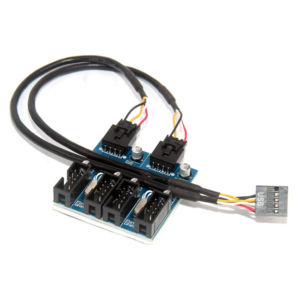 Motherboard Use Adapter Professional Port Multiplier USB 2.0 Adhesive Extension Cable Male 1 To 4 Female 9 Pin Durable Practical
Motherboard Use Adapter Professional Port Multiplier USB 2.0 Adhesive Extension Cable Male 1 To 4 Female 9 Pin Durable Practical