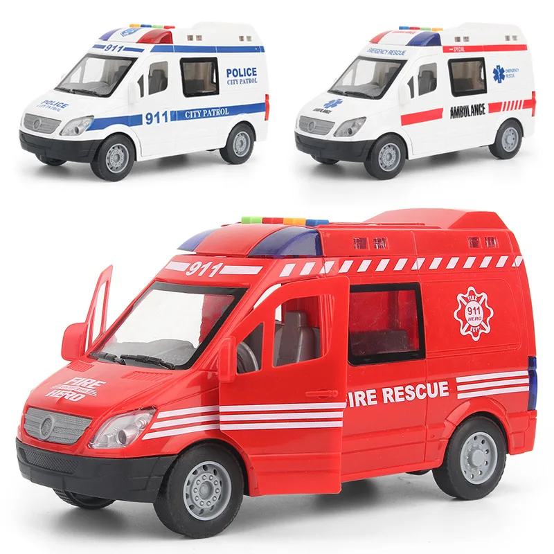 Large inertia toy car model with light and music ambulance Fire rescue Police car supermarket toys for boys
Large inertia toy car model with light and music ambulance Fire rescue Police car supermarket toys for boys