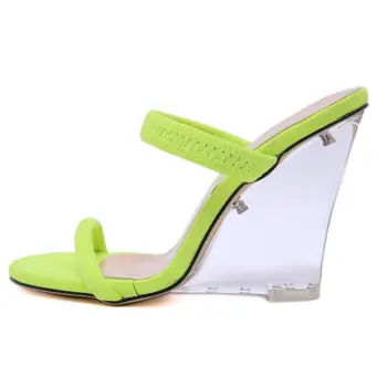 sandalia feminina wedges shoes for women Pvc transparent high platform clear chunky heels sandals mules jelly shoes peep toe
sandalia feminina wedges shoes for women Pvc transparent high platform clear chunky heels sandals mules jelly shoes peep toe