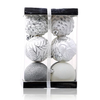 7cm Christmas Tree Decorative Ball Ornaments Pendant 12Pcs/Pack Silver Hollow Out Xmas Ball Decor Baubles for Christmas Home
7cm Christmas Tree Decorative Ball Ornaments Pendant 12Pcs/Pack Silver Hollow Out Xmas Ball Decor Baubles for Christmas Home
