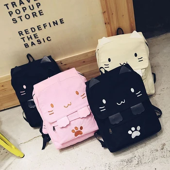 New Arrival Women Backpacks Cute Cat School Bags For Teenage Girls Embroidery Canvas Knapsack Ladies Bags Mochila Rucksack
New Arrival Women Backpacks Cute Cat School Bags For Teenage Girls Embroidery Canvas Knapsack Ladies Bags Mochila Rucksack