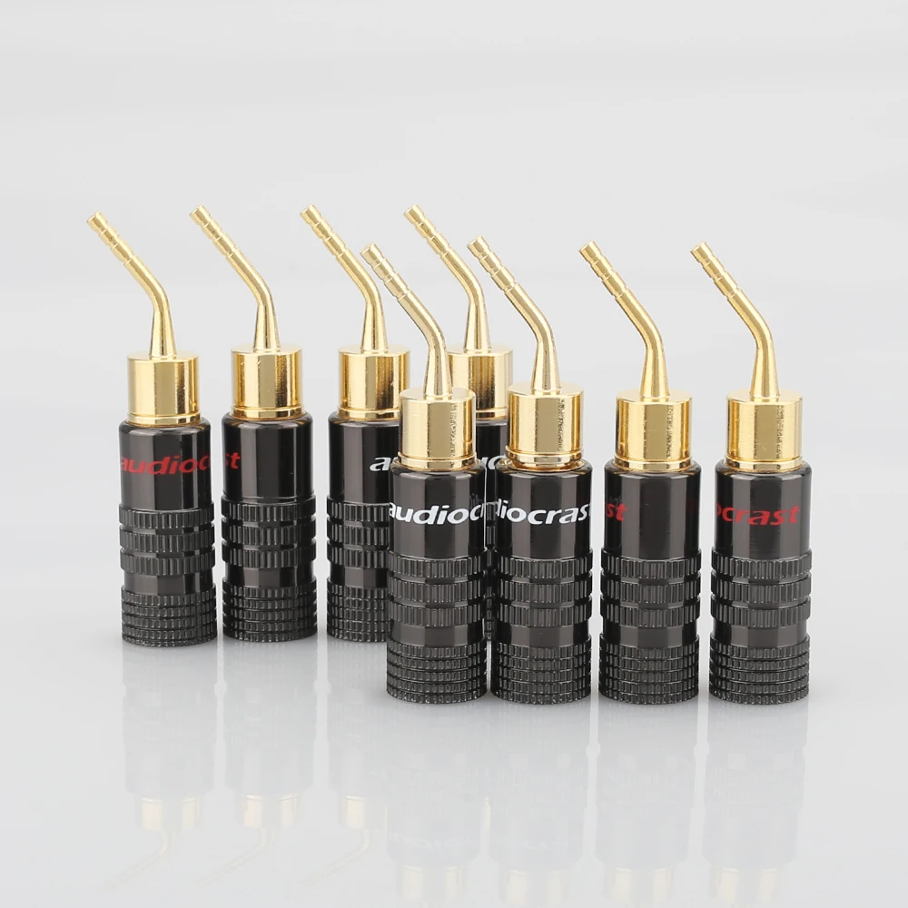 8PCS Audiocrast 2mm Banana Plug Gold Plated Speaker Cable Pin Angel Wire Screws Lock Connector For Musical HiFi Audio
8PCS Audiocrast 2mm Banana Plug Gold Plated Speaker Cable Pin Angel Wire Screws Lock Connector For Musical HiFi Audio