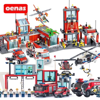 City Fire Rescue Station Car Aerial Ladder Truck Vehicle Helicopter Building Block Bricks Educational kid DIY Toys Children Gift
City Fire Rescue Station Car Aerial Ladder Truck Vehicle Helicopter Building Block Bricks Educational kid DIY Toys Children Gift