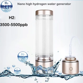 portable Nano Hydrogen Water Generator ORP Alkaline Electrolysis Bottle Super Antioxidants Ionizer Pure H2 Cup Rechargeable
portable Nano Hydrogen Water Generator ORP Alkaline Electrolysis Bottle Super Antioxidants Ionizer Pure H2 Cup Rechargeable