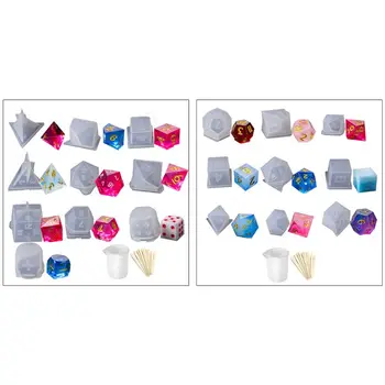 DIY Crystal Epoxy Mold Dice Fillet Shape Multi-spec Digital Game High Mirror dice mold silicone Mould Making(Style A)
DIY Crystal Epoxy Mold Dice Fillet Shape Multi-spec Digital Game High Mirror dice mold silicone Mould Making(Style A)