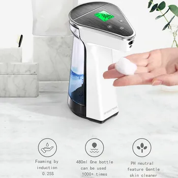 1Pc Professional Thermometer Automatic Sensor Soap Dispenser Automatic Hand Washer Non-contact automatic soap bubble machine
1Pc Professional Thermometer Automatic Sensor Soap Dispenser Automatic Hand Washer Non-contact automatic soap bubble machine