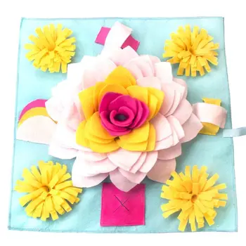 Flower Shape Pet Snuffle Feeding Mat Washable Dog Puzzle Toys Nosework Blanket for Dogs Interactive Training Supplies
Flower Shape Pet Snuffle Feeding Mat Washable Dog Puzzle Toys Nosework Blanket for Dogs Interactive Training Supplies